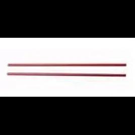 Cocktail Straw 8 IN Plastic Red White Stripe Unwrapped 5000/Case