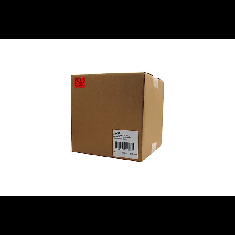 Pick 5 for 19.99 Value Pack Meat Family Label 1.5X2 IN Black Red Rectangle Tamper Evident 500 Count/Roll 70 Rolls/Case