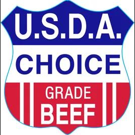 USDA Choice Grade Beef Meat Label 1.3X1.3 IN Red Blue Shield 1000 Count/Roll 25 Rolls/Case 25000 Count/Case