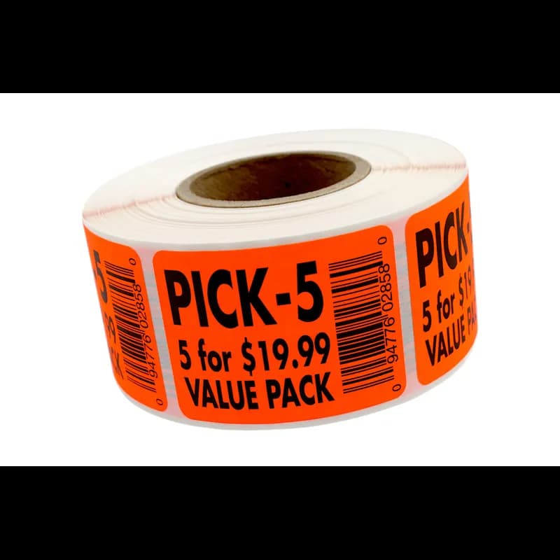 Pick-5/5@$19.99 Value Pack Label UPC 500/Roll