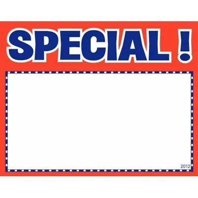 Special Sign 5X7 IN Red 100/Pack