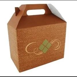 Take-Out Box Barn 7X4.5X2.75 IN Clay-Coated Paperboard Multicolor Hearthstone Rectangle 500/Case