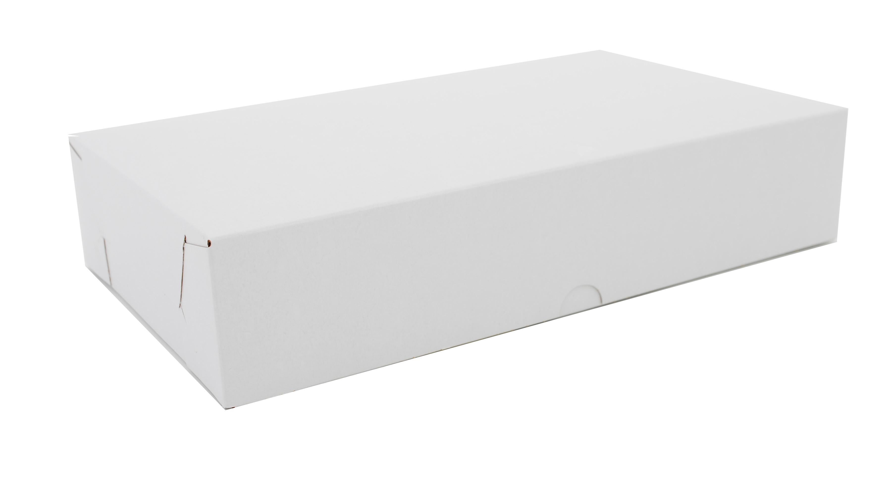 Take-Out Box Tuck-Top 12X7X2.5 IN Clay-Coated Kraft Board White Rectangle 100/Bundle