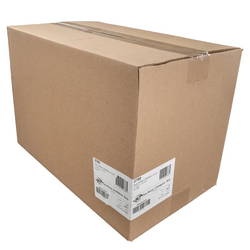 Cup Carrier 7.25X7X9.25 IN 4 Compartment Paper Brown For 4-32 OZ With Handle 250/Case