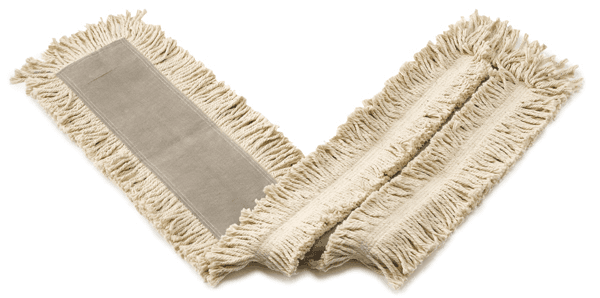 Dust Mop Refill 24X5 IN White Cotton Synthetic Blend Cut End 1/Each