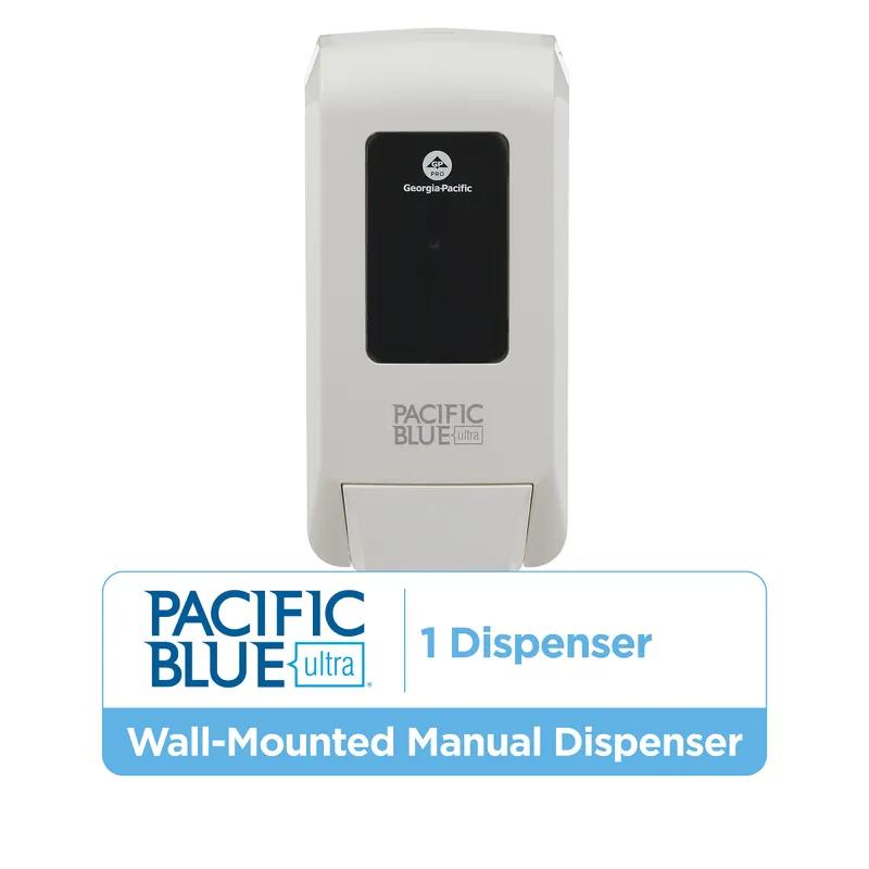 Pacific Blue Ultra™ Hand Sanitizer & Soap Dispenser 4.400X5.660X11.490 IN White Manual Wall Mount 1/Each