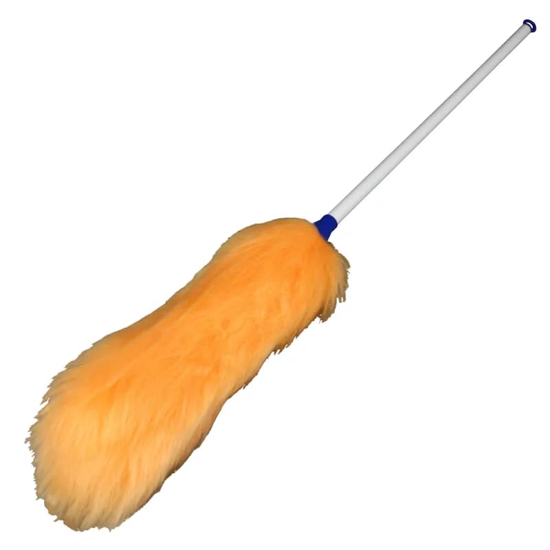 Impact® Duster 28 IN Lambswool White Orange With Handle Reusable 1/Each