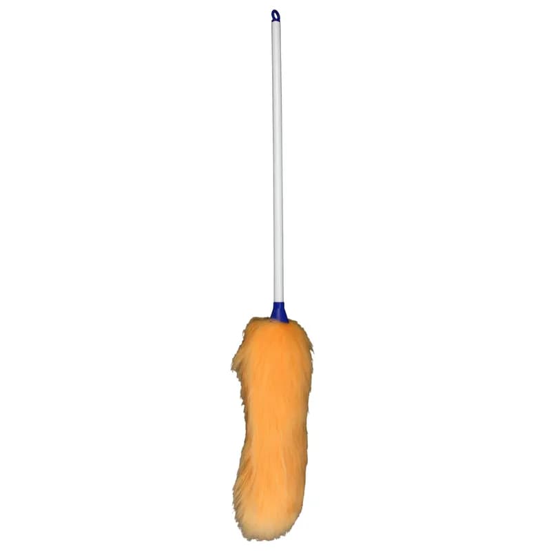 Impact® Duster 28 IN Lambswool White Orange With Handle Reusable 1/Each