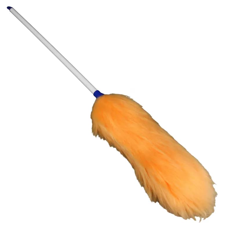Impact® Duster 28 IN Lambswool White Orange With Handle Reusable 1/Each