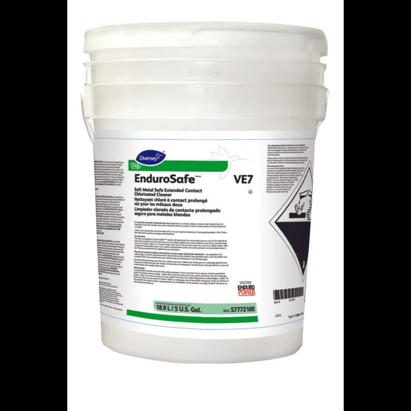 Diversey Endurosafe Cleaner 5 GAL Chlorinated Kosher Metal Safe 1/Pail