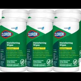 Clorox® Fresh Scent One-Step Disinfectant Multi Surface Wipe Bleach-Free Antibacterial 75 Count/Pack 6 Packs/Case