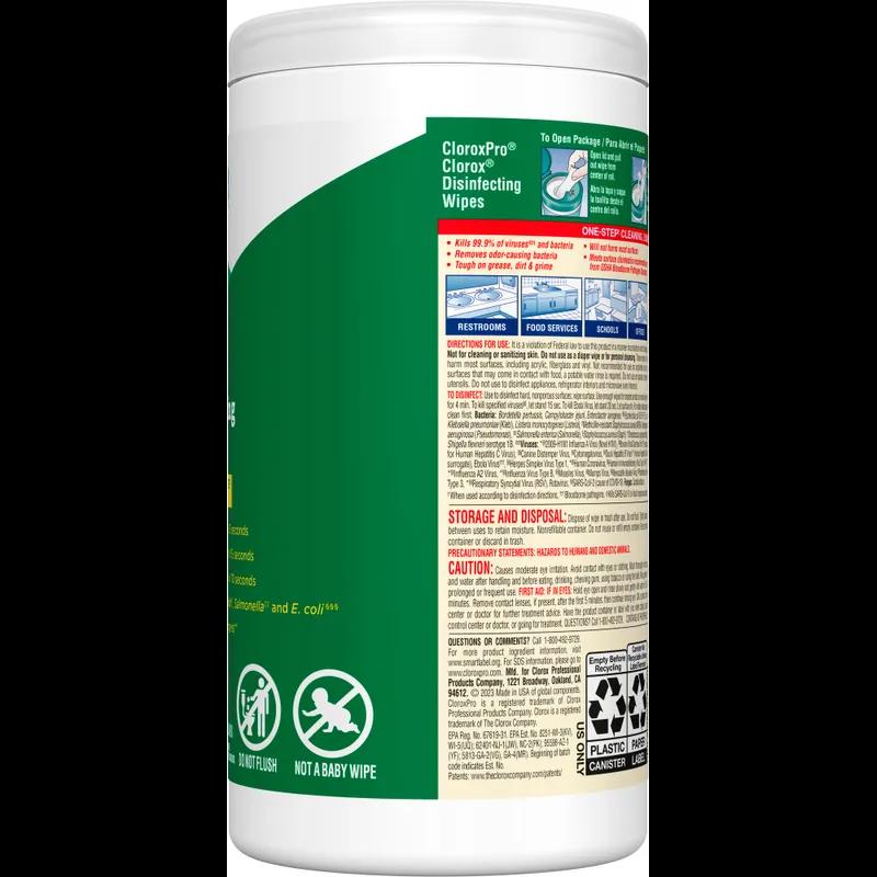Clorox® Fresh Scent One-Step Disinfectant Multi Surface Wipe Bleach-Free Antibacterial 75 Count/Pack 6 Packs/Case