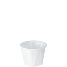 Solo® Souffle & Portion Cup 1 OZ Treated Paper White 250 Count/Bag 20 Bags/Case 5000 Count/Case