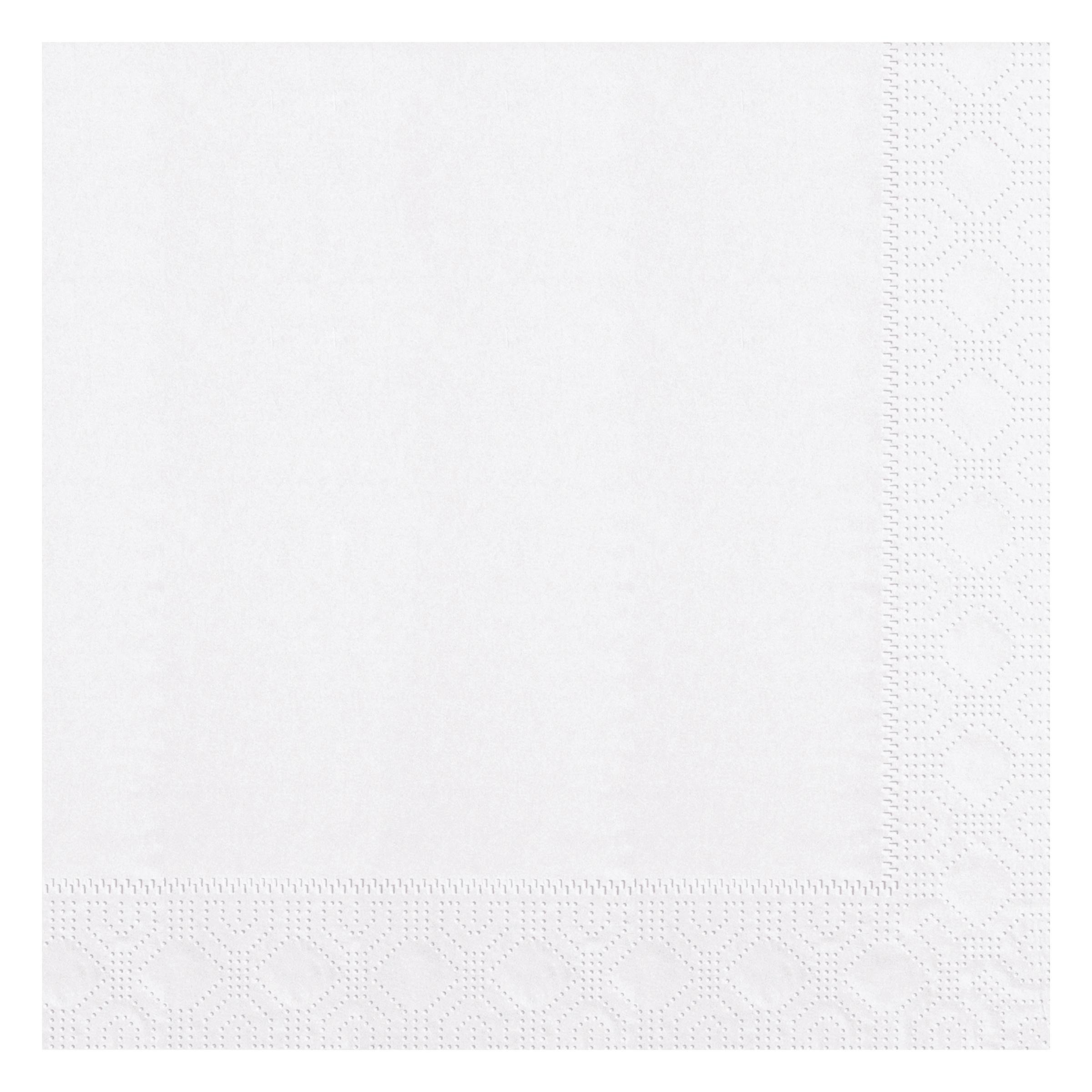 Dinner Napkins 17X17 IN White 2PLY 1/4 Fold 1200/Case