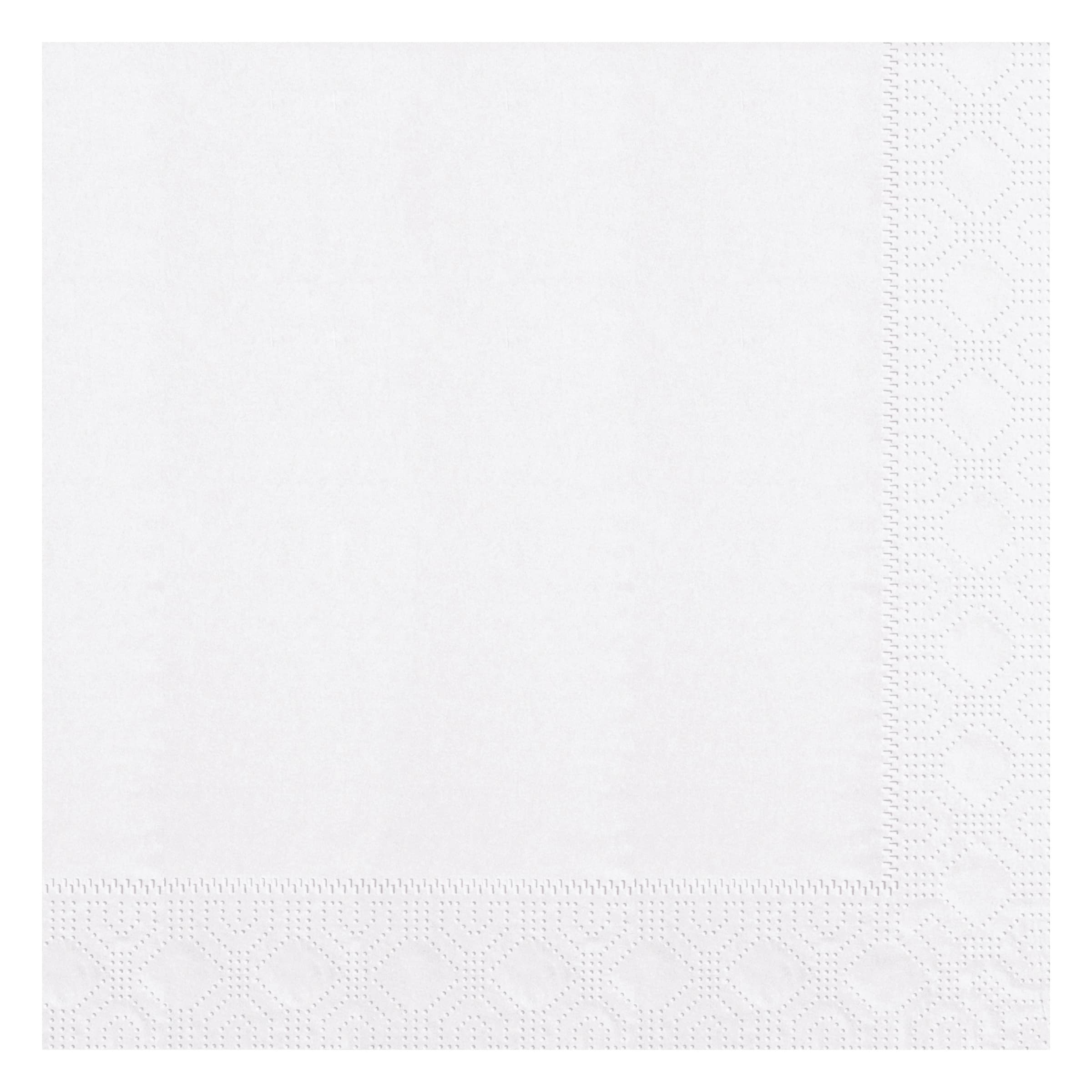 Dinner Napkins 17X17 IN White 2PLY 1/4 Fold 1200/Case