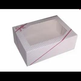 String Ensemble Cake Box 12X12X5 IN Paper White Square With Window 100/Case