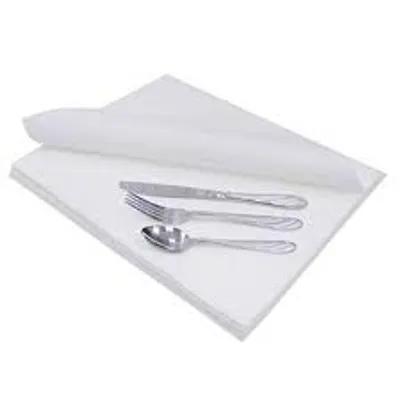 Linen-Like® Dinner Napkins 15.5X15.5 IN White Flat Pack 1200/Case