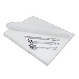 Linen-Like® Dinner Napkins 15.5X15.5 IN White Flat Pack 1200/Case