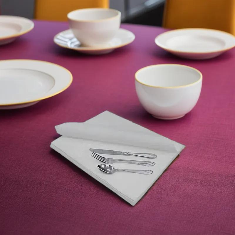 Linen-Like® Dinner Napkins 15.5X15.5 IN White Flat Pack 1200/Case