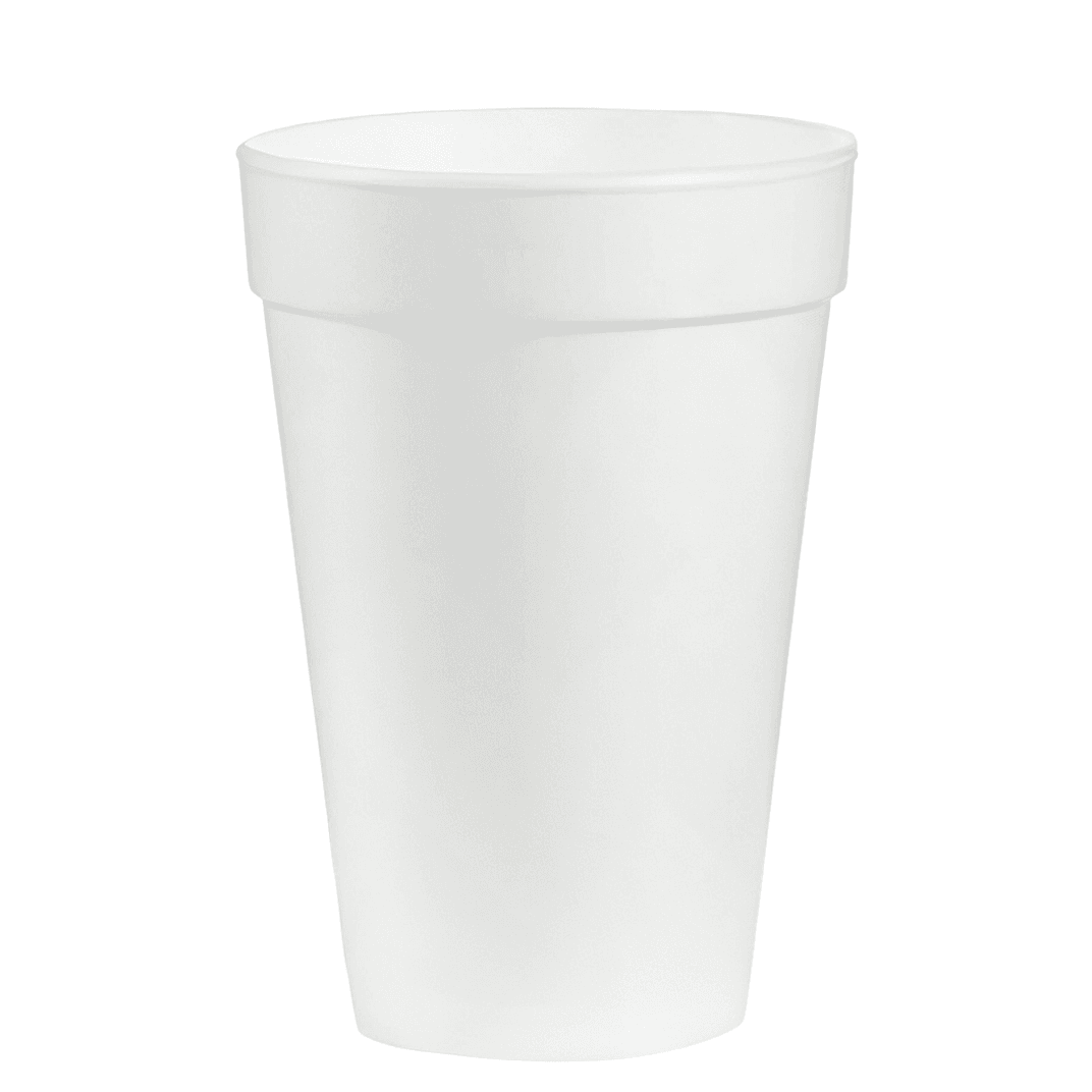 Cup 16 OZ Polystyrene Foam White 500/Case