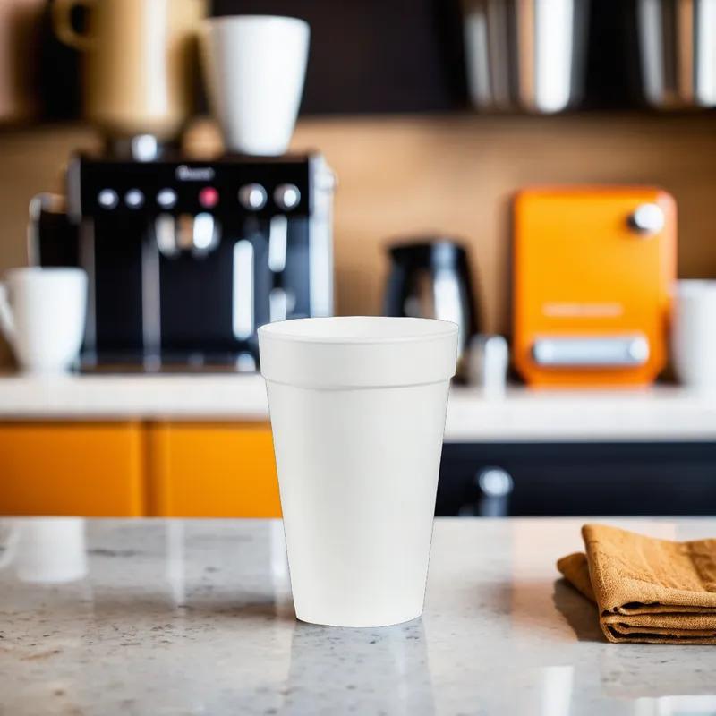 Cup 16 OZ Polystyrene Foam White 500/Case