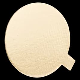 Cake Circle 4 IN Corrugated Cardboard Gold Coated Grease Resistant 400/Case