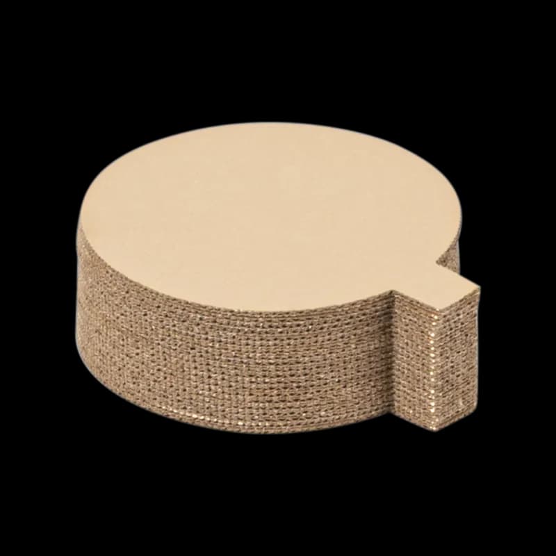 Cake Circle 4 IN Corrugated Cardboard Gold Coated Grease Resistant 400/Case