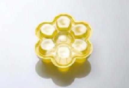 Take-Out Container Base & Lid Combo Mini 5 Compartment Summer Daisy 100/Case