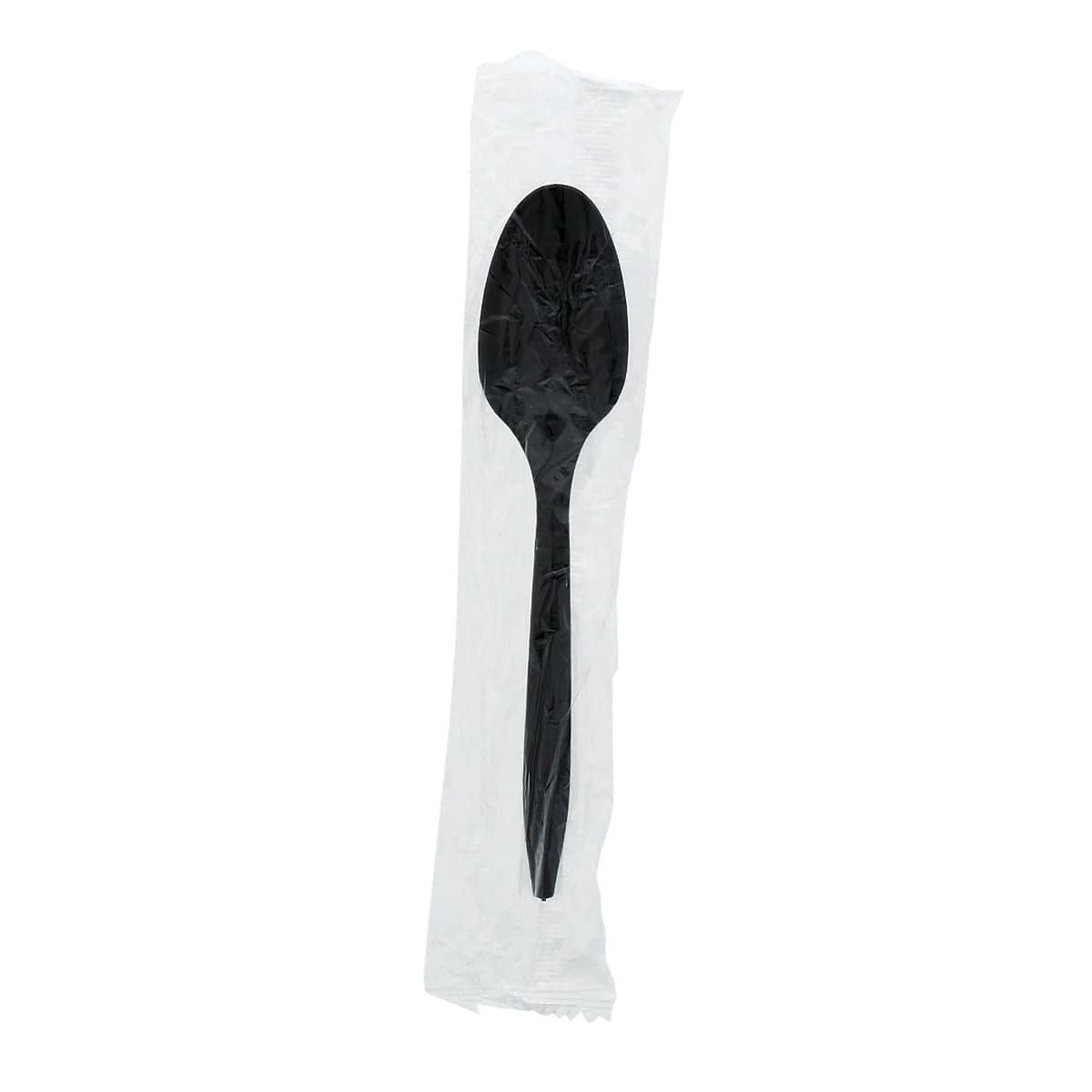 Spoon PP Black Medium Weight Individually Wrapped 1000 Count/Pack 1 Packs/Case 1000 Count/Case