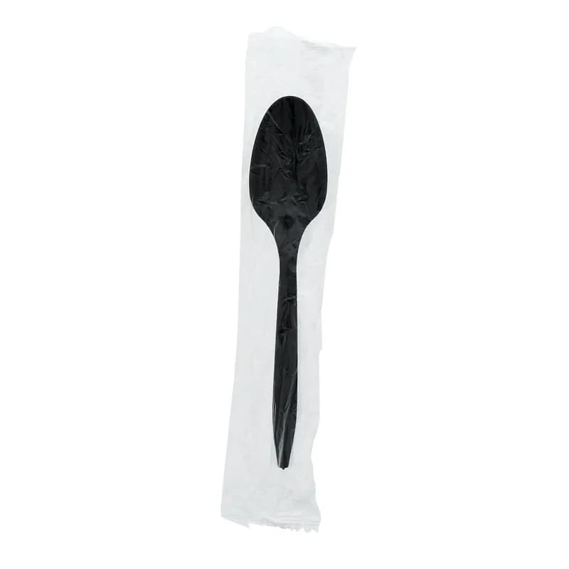 Spoon PP Black Medium Weight Individually Wrapped 1000 Count/Pack 1 Packs/Case 1000 Count/Case
