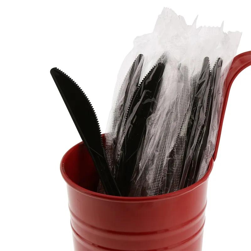 Knife PP Black Medium Weight Individually Wrapped 1000 Count/Pack 1 Packs/Case 1000 Count/Case