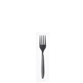 Solo® Reliance® Fork 6.1X1 IN PS Black Medium Heavy Individually Wrapped 1000 Count/Bag 1 Bags/Case 1000 Count/Case