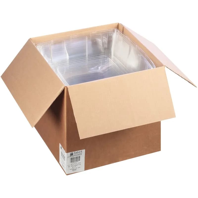Serving Tray Base & Lid Combo With Dome Lid 16X16X3 IN 4 Compartment PET PP Black Clear Square 25/Case