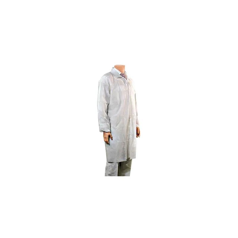 Lab Coat XL White PP 25/Case