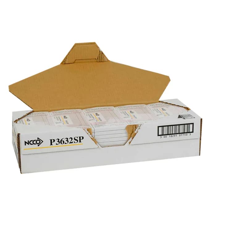 Guest Check Board 3.5X6.75 IN Duplicate Carbon 1-Part 2500/Case