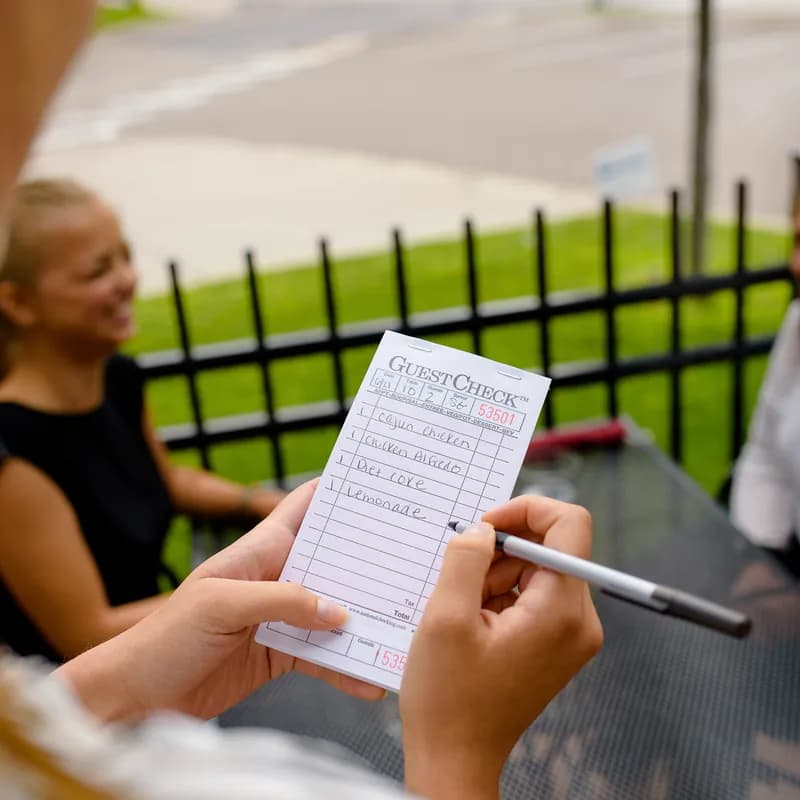 Guest Check Board 3.5X6.75 IN Duplicate Carbon 1-Part 2500/Case