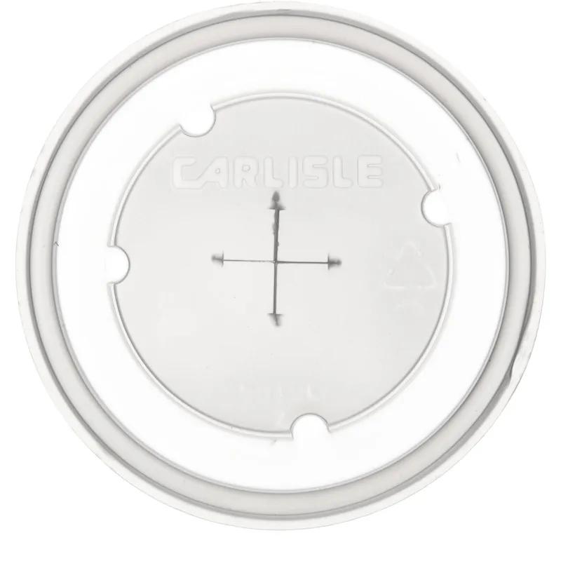 Dinex® Lid Flat SAN Translucent For 10 OZ Cup With Hole 1000/Case