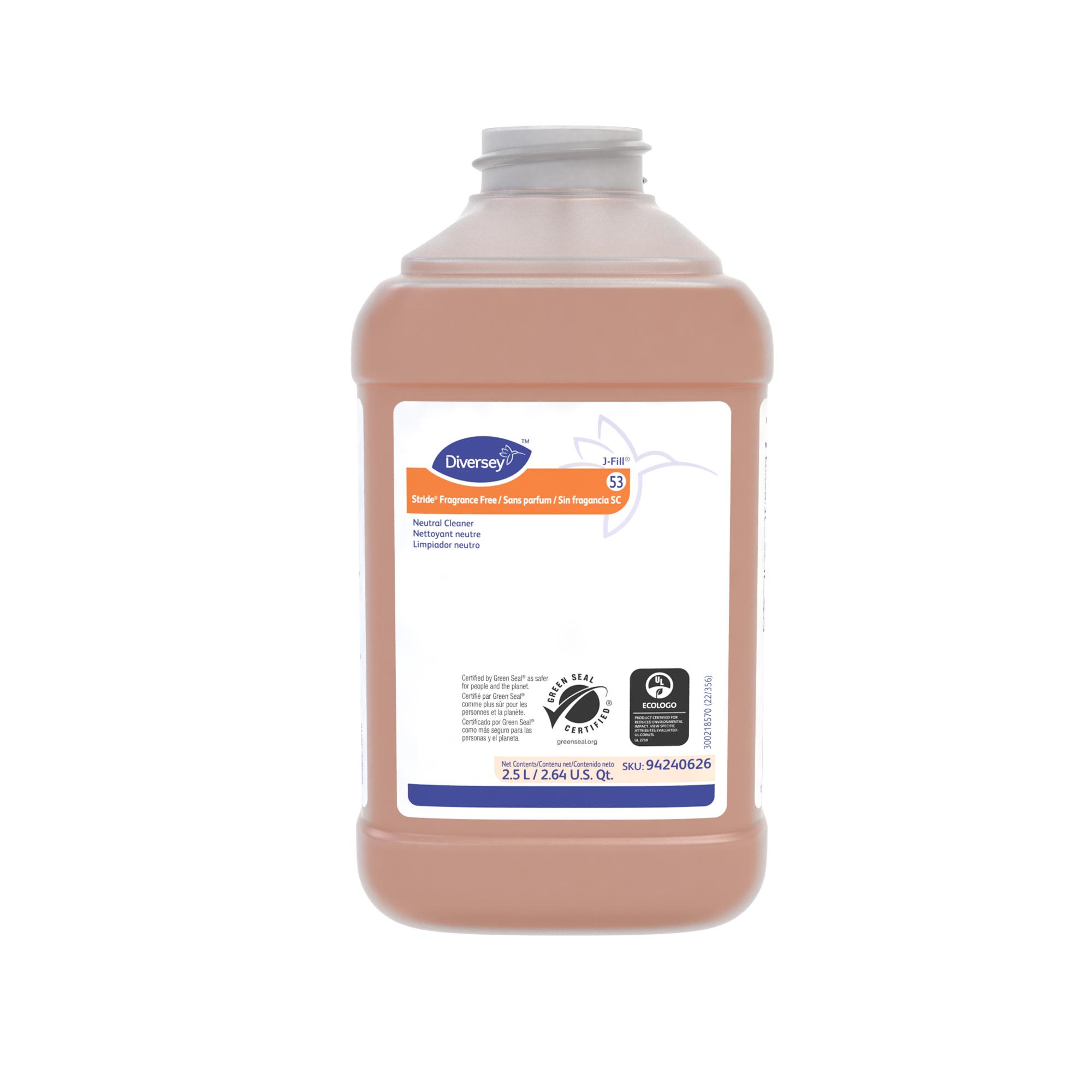 Stride Fragrance Free All Purpose Cleaner 2.5 L Neutral Liquid Concentrate For J-Fill® 2/Case