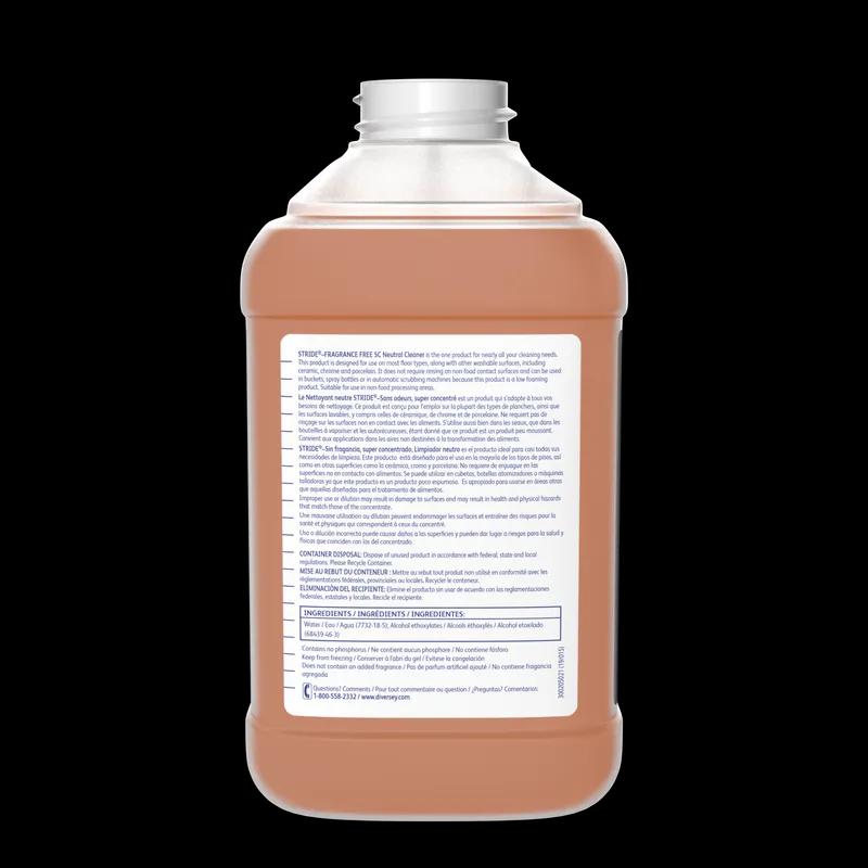 Stride Fragrance Free All Purpose Cleaner 2.5 L Neutral Liquid Concentrate For J-Fill® 2/Case