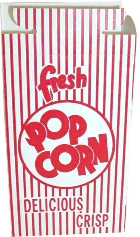 Dixie® Popcorn Take-Out Box Base 2X4.375X7 IN Paperboard Red White Rectangle 500/Case