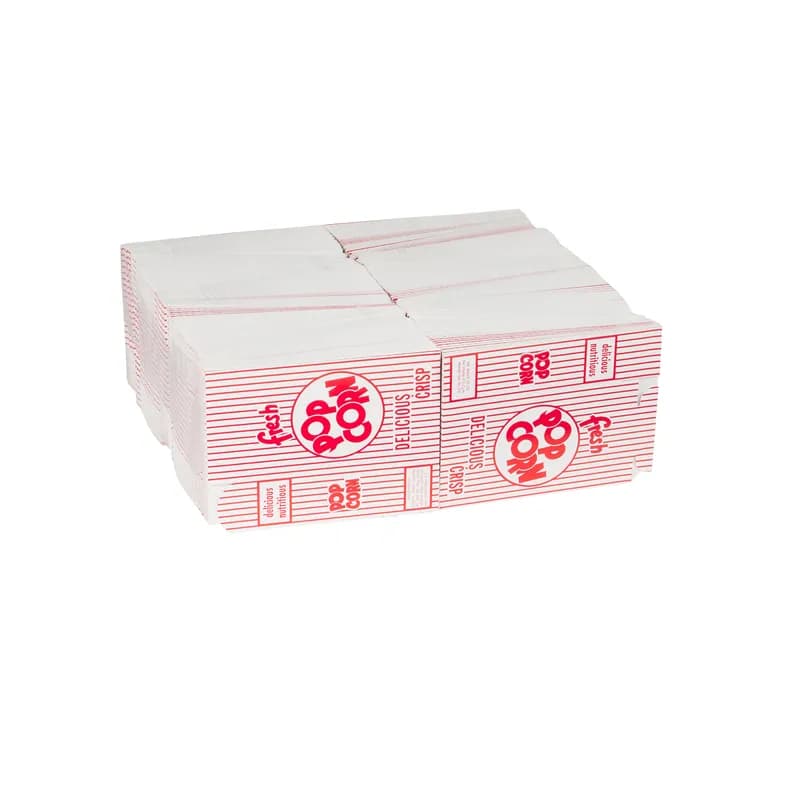 Dixie® Popcorn Take-Out Box Base 2X4.375X7 IN Paperboard Red White Rectangle 500/Case