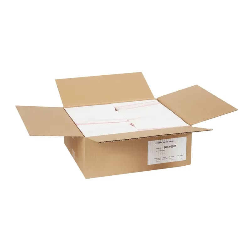 Dixie® Popcorn Take-Out Box Base 2X4.375X7 IN Paperboard Red White Rectangle 500/Case