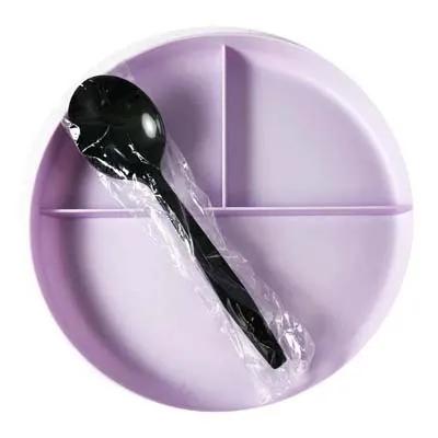 Soup Spoon PP Black Medium Weight Individually Wrapped 1000/Case