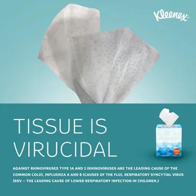 Kleenex® Anti-Viral Facial Tissue 8.2X8.2 IN 3PLY White Boutique 60 Sheets/Pack 3 Packs/Case 660 Count/Case