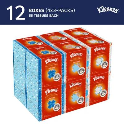 Kleenex® Anti-Viral Facial Tissue 8.2X8.2 IN 3PLY White Boutique 60 Sheets/Pack 3 Packs/Case 660 Count/Case
