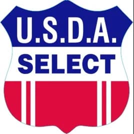 USDA Select Meat Label 1.3X1.3 IN Red Blue Shield 1000 Count/Roll 25 Rolls/Case 25000 Count/Case