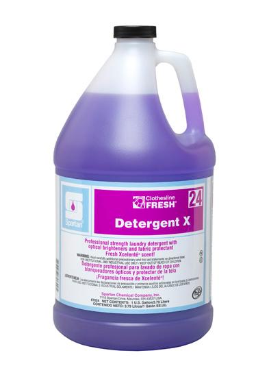 Clothesline Fresh® Detergent X 24 Fresh Lavender Laundry Detergent 1 GAL Neutral Liquid 4/Case