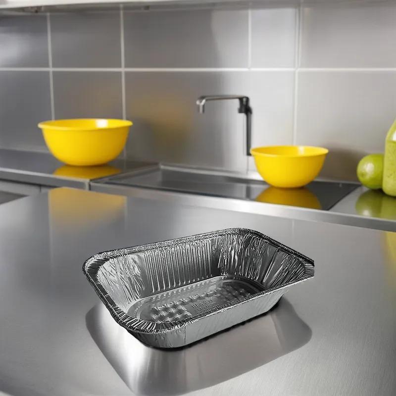 Steam Table Pan 1/4 Size 10X6.125 IN Aluminum Rectangle 200/Case