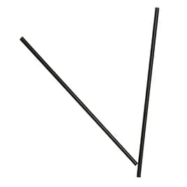 Victoria Bay Giant Straw 0.31X5.75 IN Plastic Black Unwrapped 150 Count/Pack 50 Packs/Case 7500 Count/Case