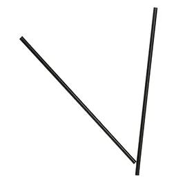Victoria Bay Giant Straw 0.31X5.75 IN Plastic Black Unwrapped 150 Count/Pack 50 Packs/Case 7500 Count/Case